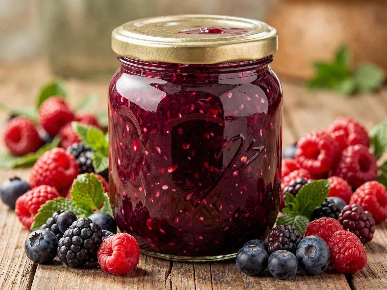 Wild berry medley jam